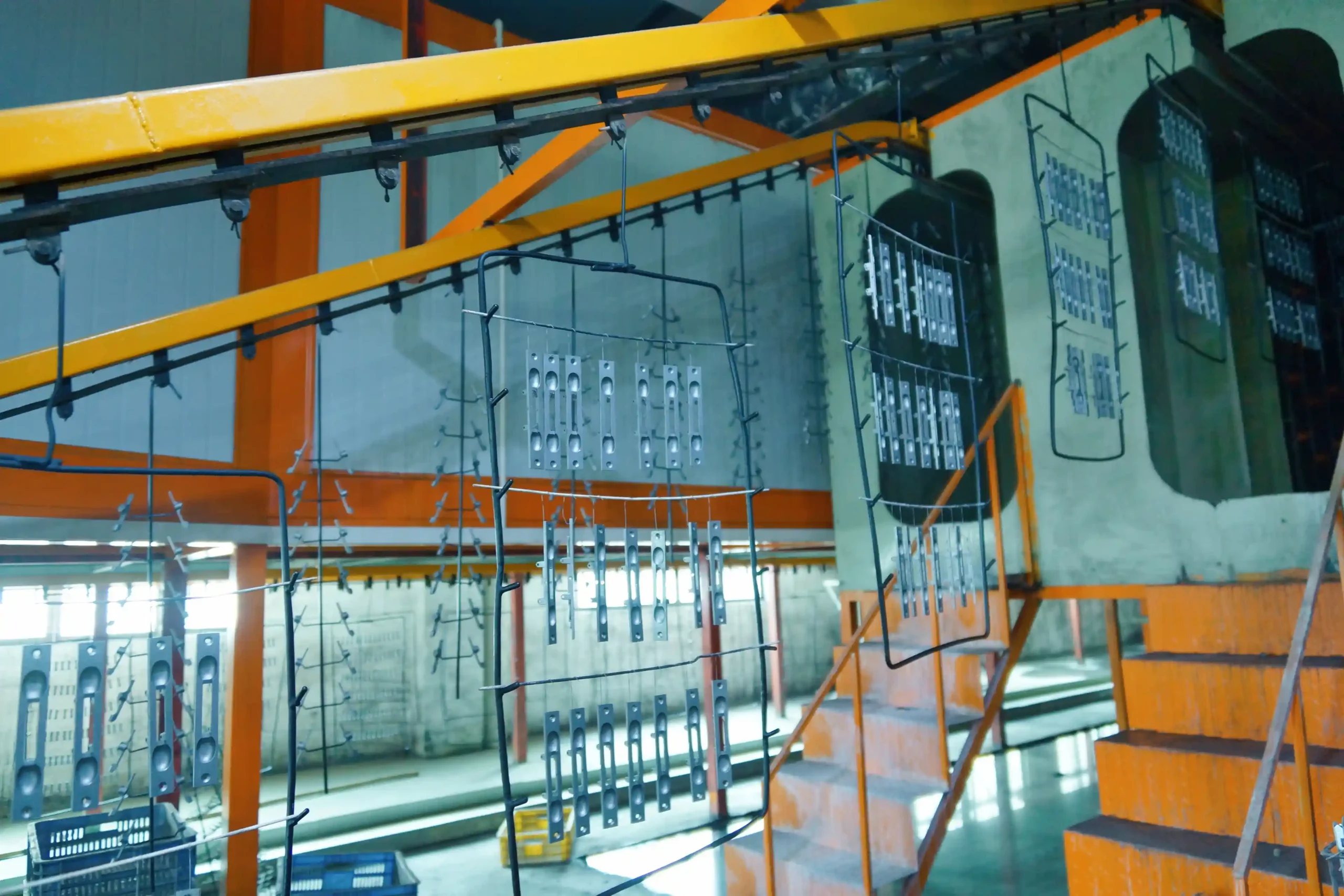 Powder coating line
